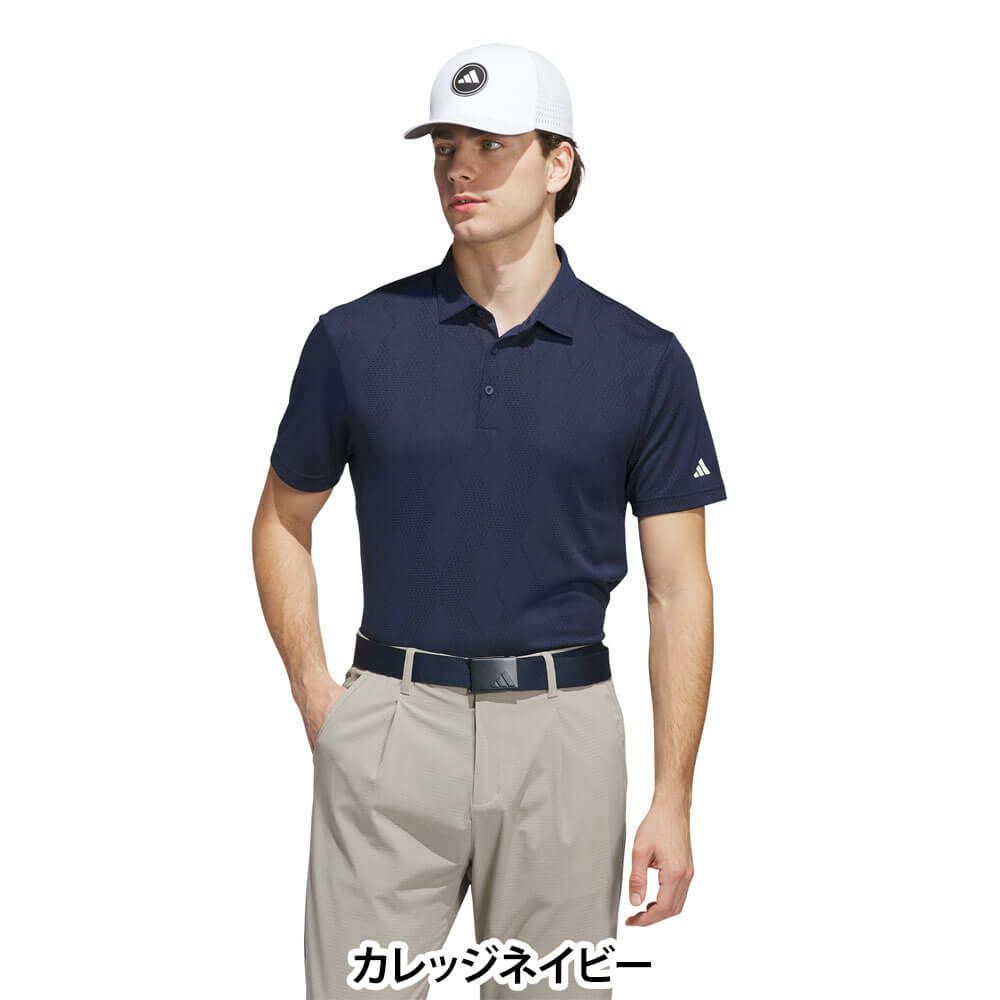 アディダス adidas　メンズ メッシュアーガイル 半袖 ポロシャツ KUH63　2025年モデル 詳細12