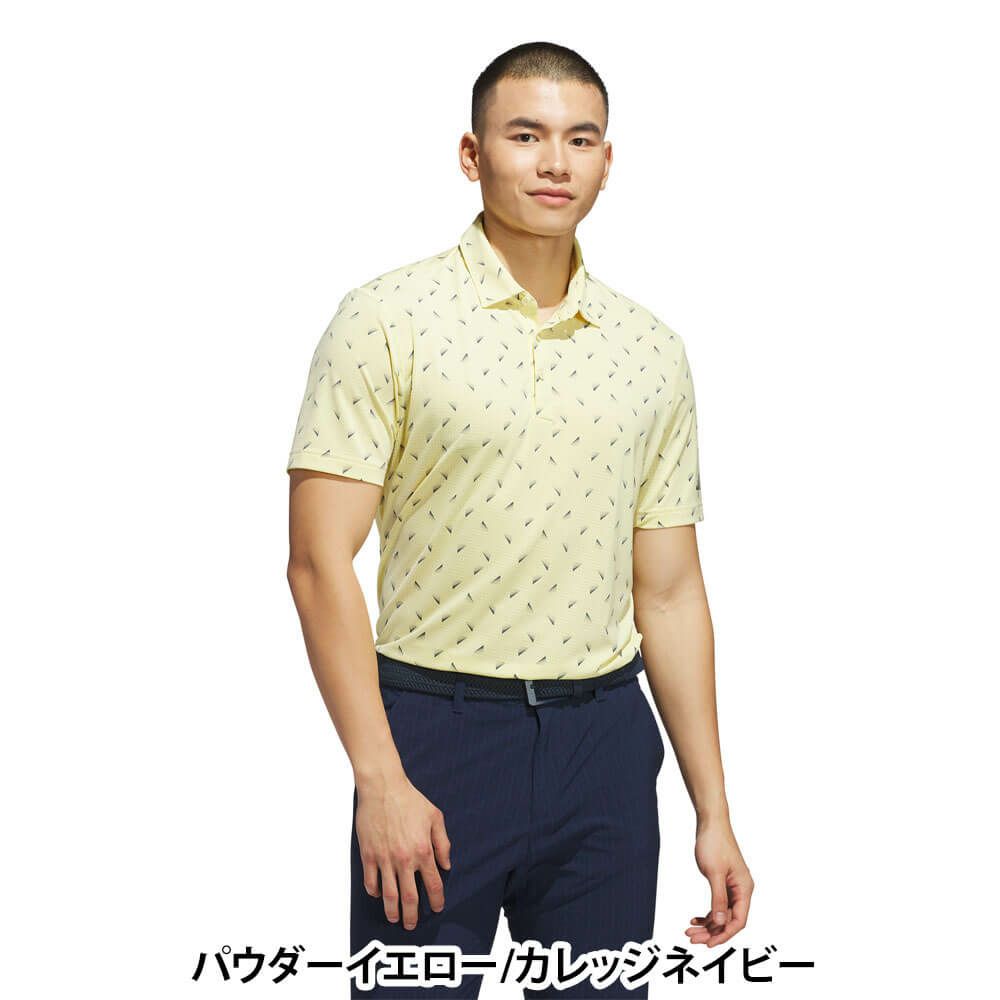 アディダス adidas　メンズ メッシュ総柄 半袖 ポロシャツ KUH65　2025年モデル 詳細8