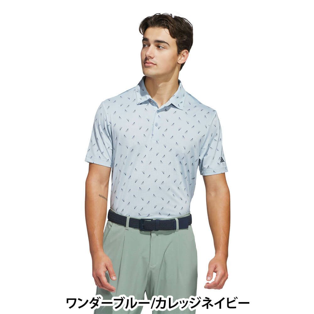 アディダス adidas　メンズ メッシュ総柄 半袖 ポロシャツ KUH65　2025年モデル 詳細11