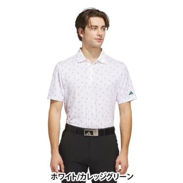 アディダス adidas　メンズ メッシュ総柄 半袖 ポロシャツ KUH65　2025年モデル 詳細17
