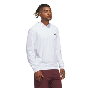 アディダス adidas　メンズ ストレッチ スウエット 長袖フーディー KUH71　2025年モデル 詳細4