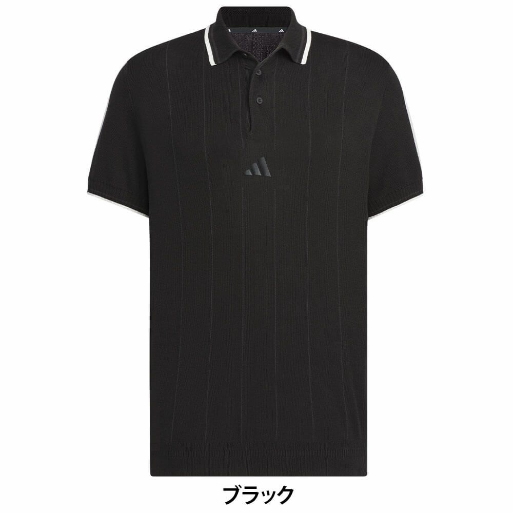 アディダス adidas　メンズ ビヨンド ザ コース ルーズフィット ニット半袖 ポロシャツ KUK52　2025年モデル 詳細2