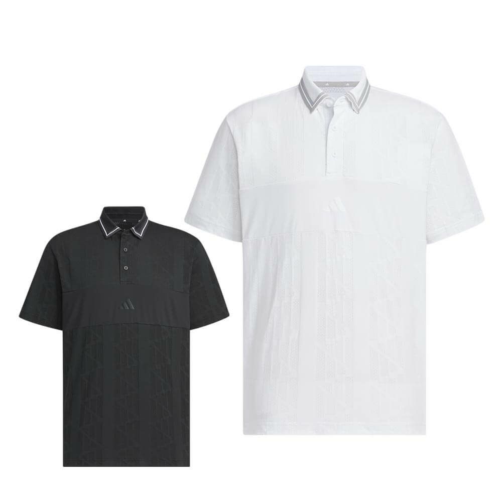 アディダス adidas　メンズ ビヨンド ザ コース ジャガード BOSロゴ 半袖 ポロシャツ KUK57　2025年モデル 詳細1