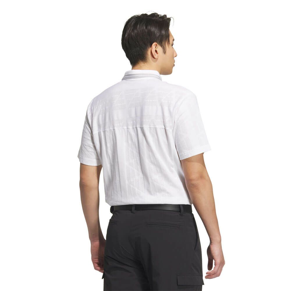 アディダス adidas　メンズ ビヨンド ザ コース ジャガード BOSロゴ 半袖 ポロシャツ KUK57　2025年モデル 詳細3