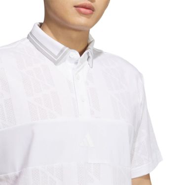 アディダス adidas　メンズ ビヨンド ザ コース ジャガード BOSロゴ 半袖 ポロシャツ KUK57　2025年モデル 詳細5