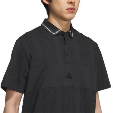 アディダス adidas　メンズ ビヨンド ザ コース ジャガード BOSロゴ 半袖 ポロシャツ KUK57　2025年モデル 詳細9