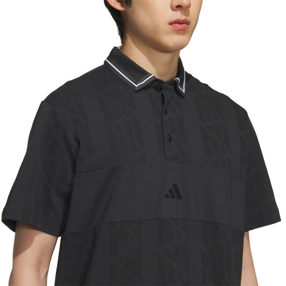 アディダス adidas　メンズ ビヨンド ザ コース ジャガード BOSロゴ 半袖 ポロシャツ KUK57　2025年モデル 詳細9