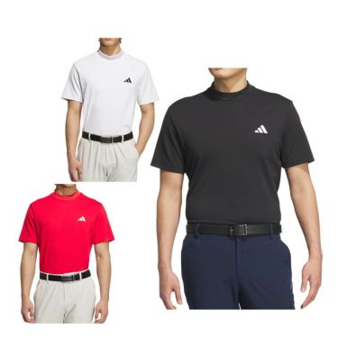 アディダス adidas　メンズ スリーストライプス 半袖 モックネックシャツ KVH10　2025年モデル 詳細1