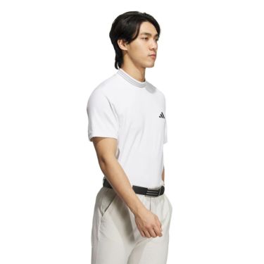 アディダス adidas　メンズ スリーストライプス 半袖 モックネックシャツ KVH10　2025年モデル 詳細9