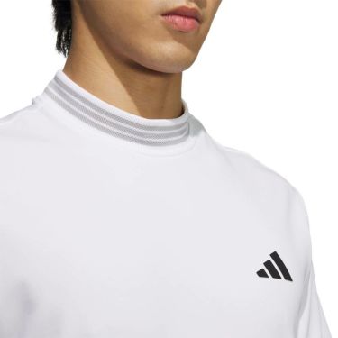 アディダス adidas　メンズ スリーストライプス 半袖 モックネックシャツ KVH10　2025年モデル 詳細10