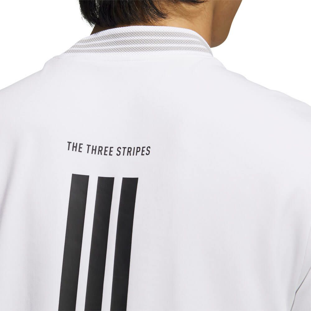 アディダス adidas　メンズ スリーストライプス 半袖 モックネックシャツ KVH10　2025年モデル 詳細11