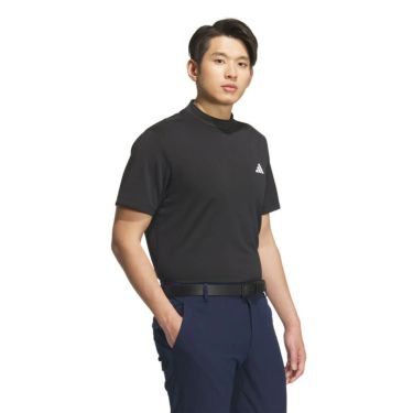 アディダス adidas　メンズ スリーストライプス 半袖 モックネックシャツ KVH10　2025年モデル 詳細14