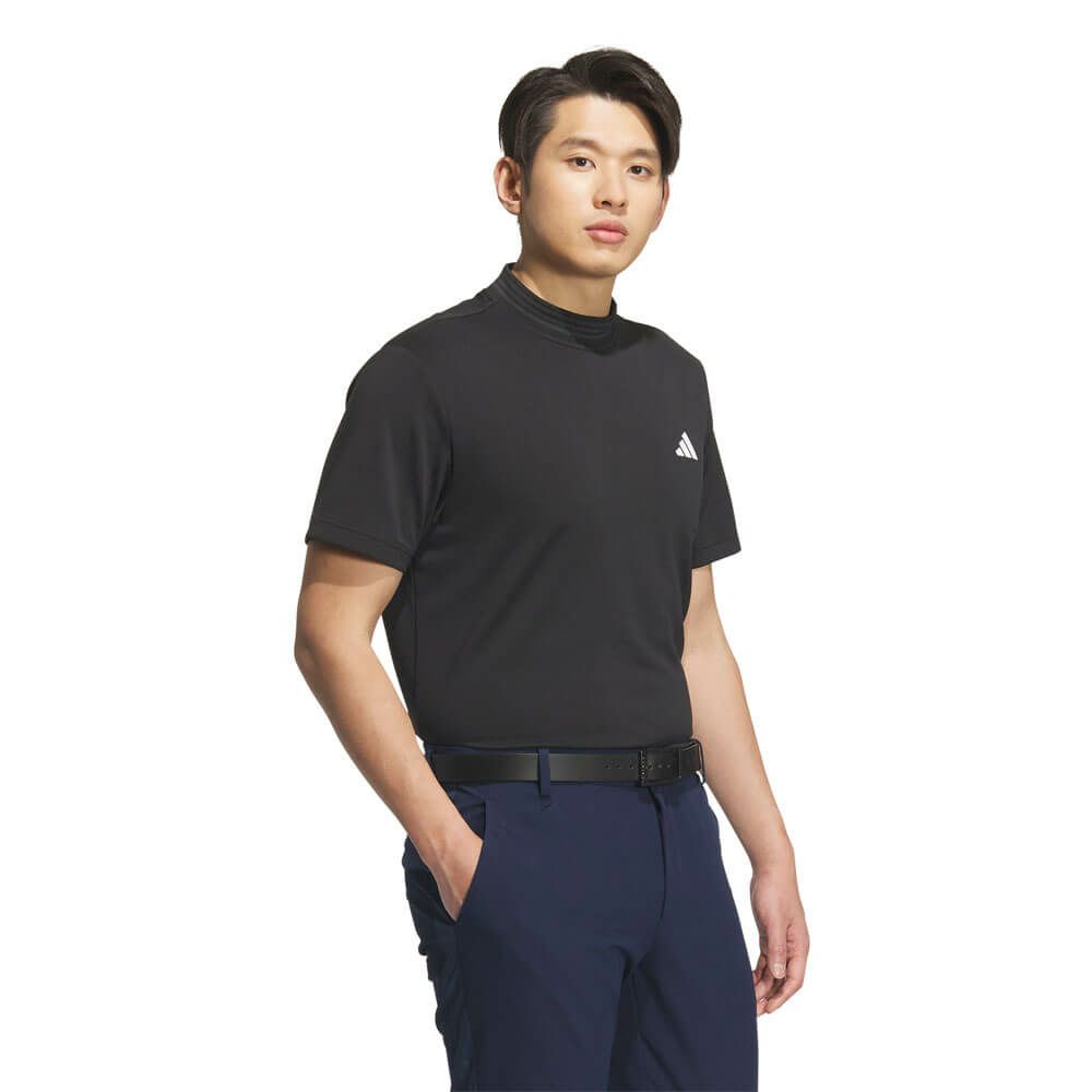 アディダス adidas　メンズ スリーストライプス 半袖 モックネックシャツ KVH10　2025年モデル 詳細14