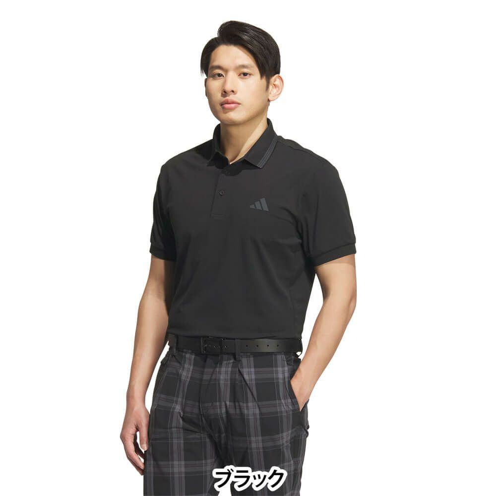アディダス adidas　メンズ ワンポイントロゴ UVケア付き 半袖 ポロシャツ KVH14　2025年モデル 詳細7