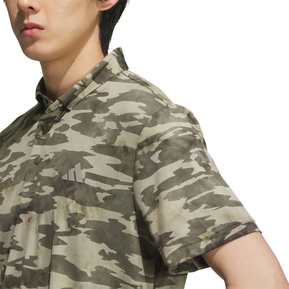 アディダス adidas　メンズ カモフラージュ柄 半袖 ポロシャツ KVH24　2025年モデル 詳細5