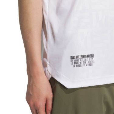 アディダス adidas　メンズ BOSロゴ柄デボス 半袖 モックネックシャツ KVH25　2025年モデル 詳細5