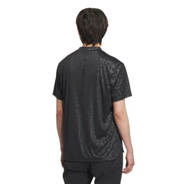 アディダス adidas　メンズ BOSロゴ柄デボス 半袖 モックネックシャツ KVH25　2025年モデル 詳細8