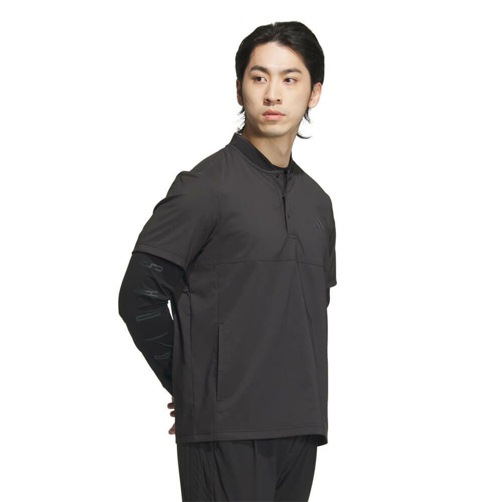 アディダス adidas　メンズ ロゴプリント 半袖 ジップシャツ & 長袖 モックネックシャツ KVH26　2025年モデル 詳細9