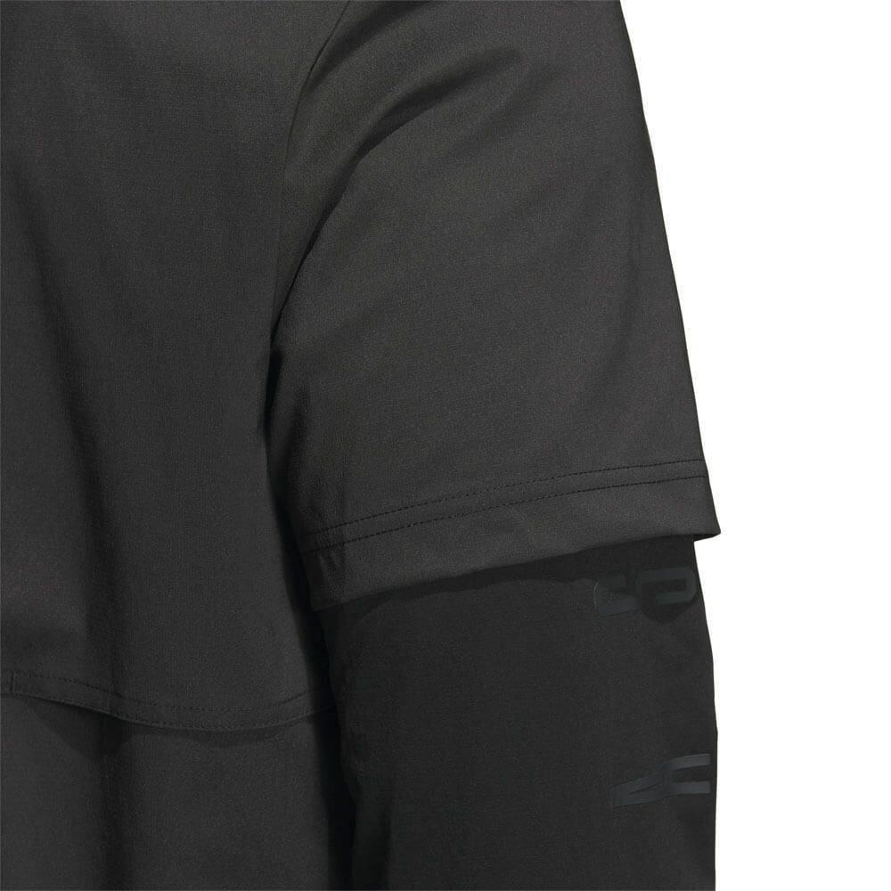 アディダス adidas　メンズ ロゴプリント 半袖 ジップシャツ & 長袖 モックネックシャツ KVH26　2025年モデル 詳細11