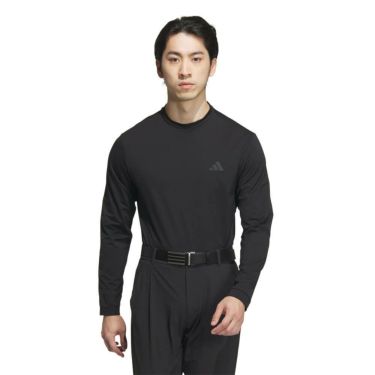 アディダス adidas　メンズ ロゴプリント 半袖 ジップシャツ & 長袖 モックネックシャツ KVH26　2025年モデル 詳細12