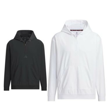 アディダス adidas　ビヨンド ザ コース 撥水 リップストップ ハーフジップ 長袖 フーディー KTN41　2025年モデル 詳細1