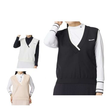 テーラーメイド TaylorMade　レディース リラックスド Vネック ベスト UN664　2025年モデル 詳細1