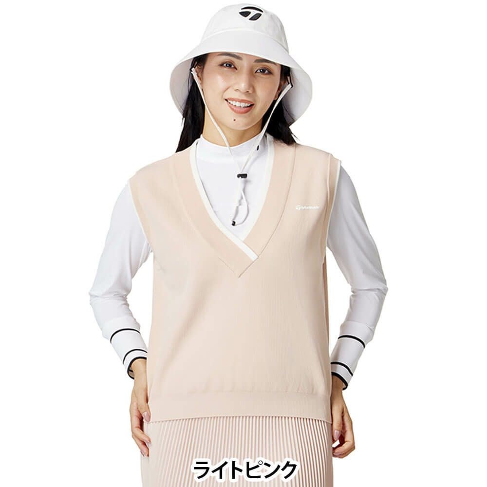 テーラーメイド TaylorMade　レディース リラックスド Vネック ベスト UN664　2025年モデル 詳細12