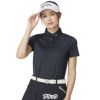 テーラーメイド TaylorMade　レディース ロゴボーダー 半袖 ポロシャツ UN669　2025年モデル 詳細2