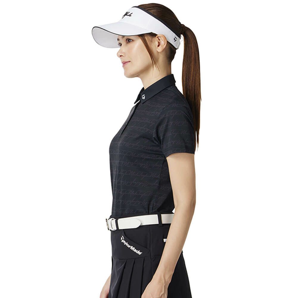 テーラーメイド TaylorMade　レディース ロゴボーダー 半袖 ポロシャツ UN669　2025年モデル 詳細4