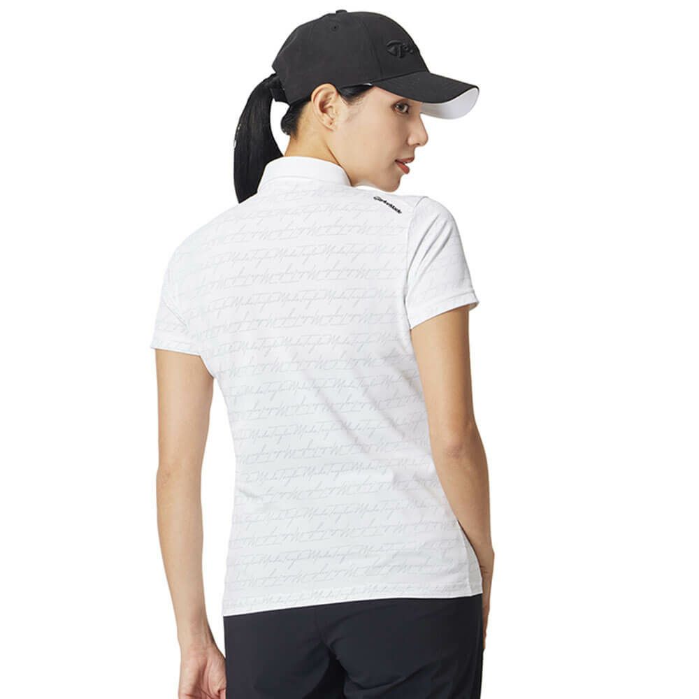 テーラーメイド TaylorMade　レディース ロゴボーダー 半袖 ポロシャツ UN669　2025年モデル 詳細8