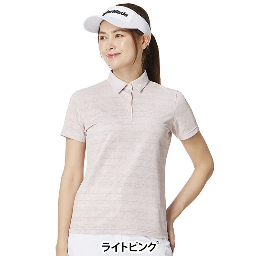 テーラーメイド TaylorMade　レディース ロゴボーダー 半袖 ポロシャツ UN669　2025年モデル 詳細12
