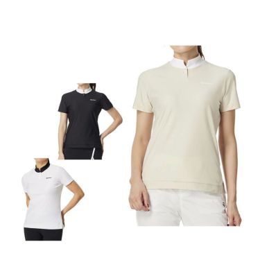 テーラーメイド TaylorMade　レディース スリットカラー 半袖 モックネック シャツ UN686　2025年モデル 詳細1