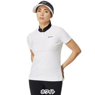 テーラーメイド TaylorMade　レディース スリットカラー 半袖 モックネック シャツ UN686　2025年モデル 詳細7
