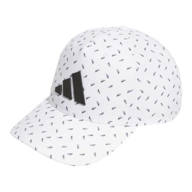 アディダス adidas　メンズ 総柄 スナップバック クーリング キャップ KVI40 JD7092 ホワイト　2025年モデル 詳細1