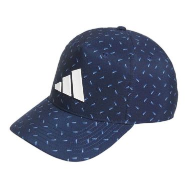 アディダス adidas　メンズ 総柄 スナップバック クーリング キャップ KVI40 JJ3846 カレッジネイビー　2025年モデル 詳細1