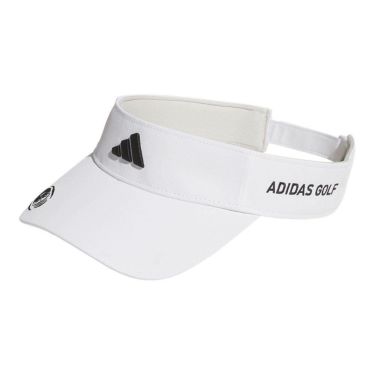 アディダス adidas　サイドロゴ バイザー KTK05 JE2451 ホワイト　2025年モデル 詳細1