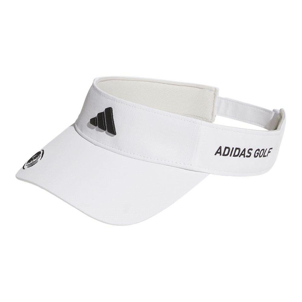 アディダス adidas　サイドロゴ バイザー KTK05 JE2451 ホワイト　2025年モデル 詳細1