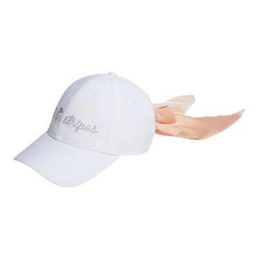アディダス adidas　レディース 撥水 リボン キャップ KUH34 JH3622 ホワイト　2025年モデル 詳細1