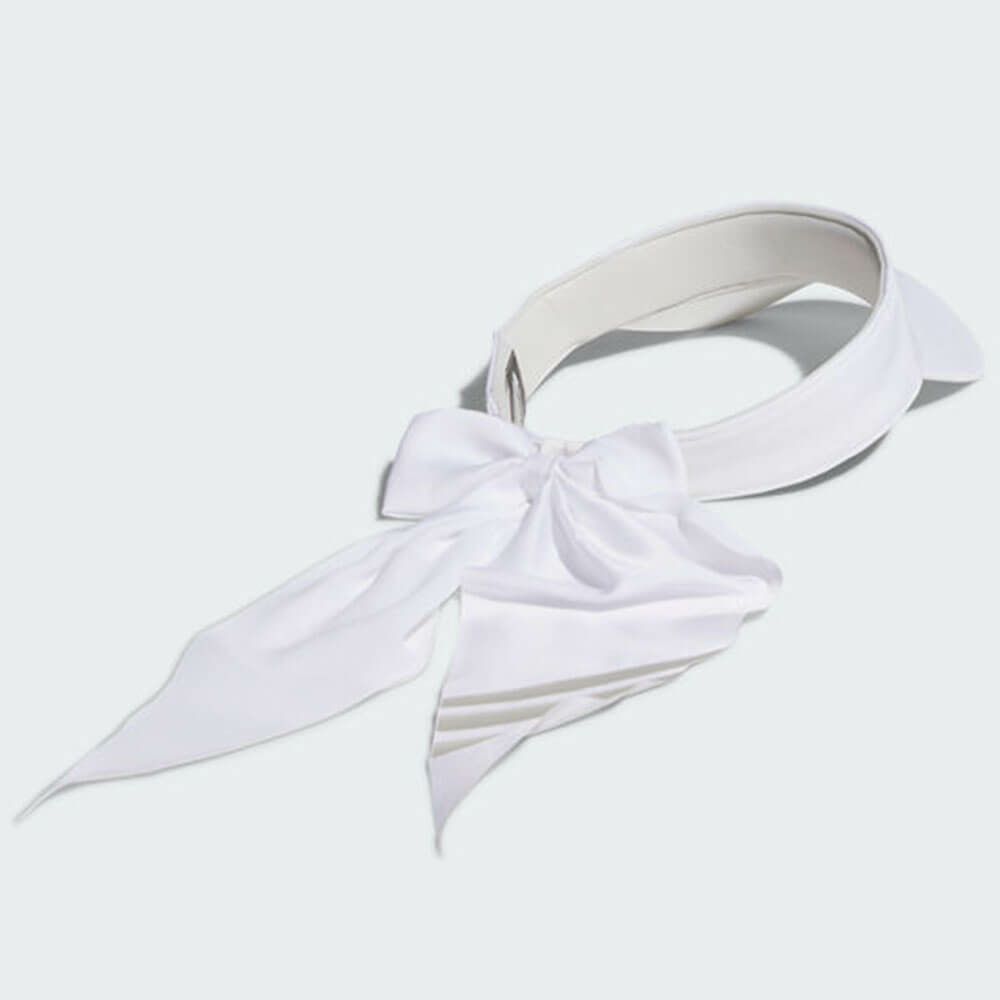 アディダス adidas　レディース リボン バイザー KUH35 JE2502 ホワイト　2025年モデル 詳細2