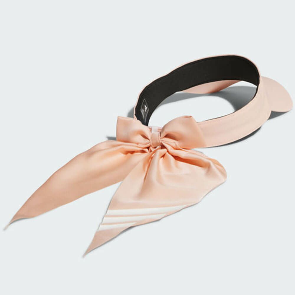 アディダス adidas　レディース リボン バイザー KUH35 JH3626 パウダーコーラル　2025年モデル 詳細2