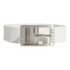 アディダス adidas　レディース リバーシブル デボス ピンホール ベルト KTJ00 JF4643 ホワイト　2025年モデル 詳細1