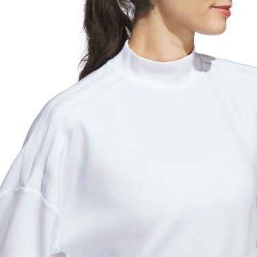 アディダス adidas　レディース ビヨンド ザ コース ダンボールニット長袖 モックネック プルオーバー KTI49　2025年モデル 詳細6