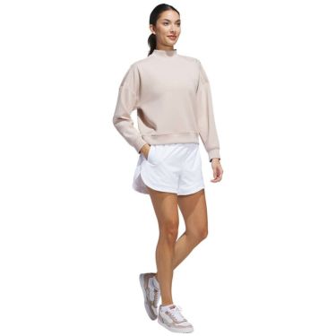 アディダス adidas　レディース ビヨンド ザ コース ダンボールニット長袖 モックネック プルオーバー KTI49　2025年モデル 詳細9