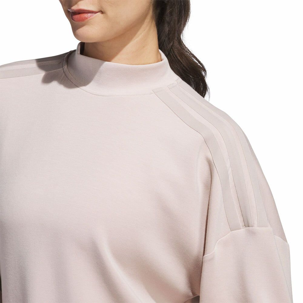 アディダス adidas　レディース ビヨンド ザ コース ダンボールニット長袖 モックネック プルオーバー KTI49　2025年モデル 詳細11