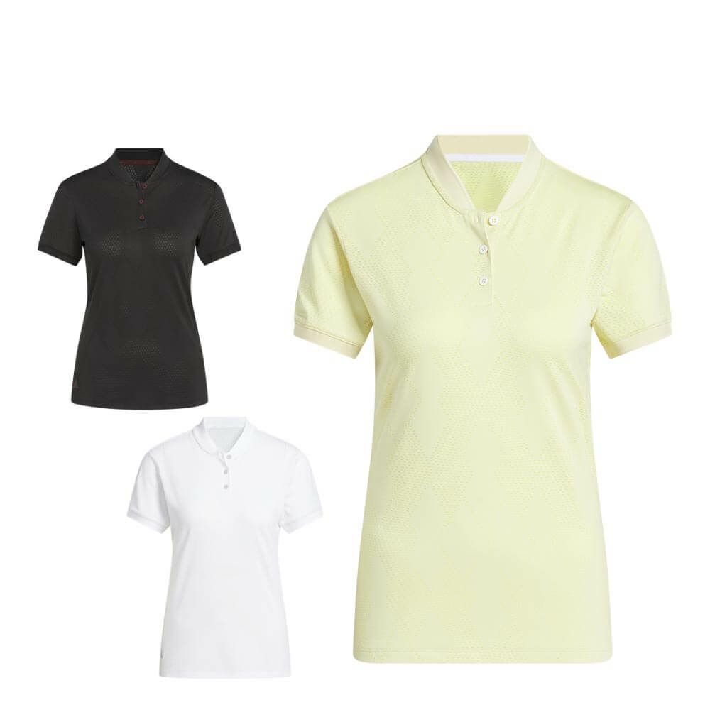 アディダス adidas　レディース メッシュ アーガイル 半袖シャツ KTI66　2025年モデル 詳細1