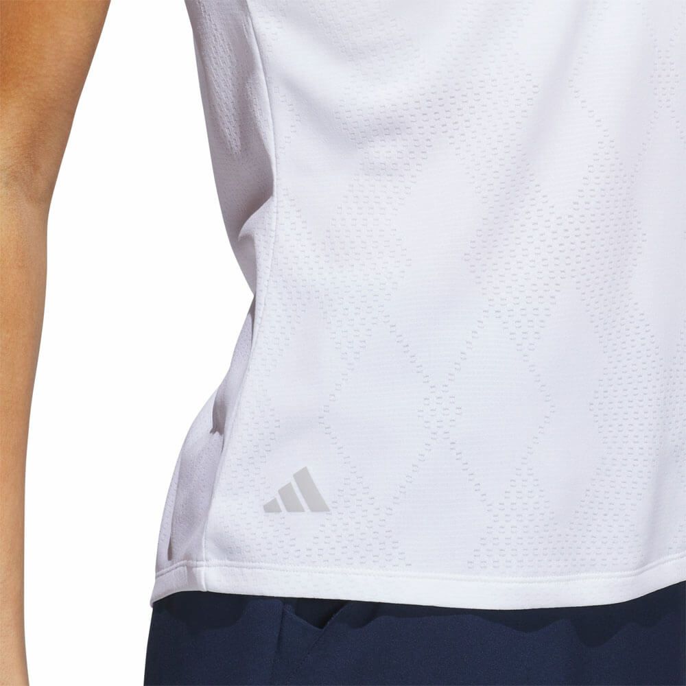 アディダス adidas　レディース メッシュ アーガイル 半袖シャツ KTI66　2025年モデル 詳細6