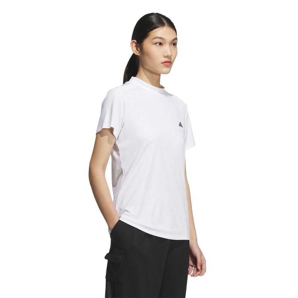 アディダス adidas　レディース BOSロゴ柄 デボス 半袖 モックネックシャツ KTI74　2025年モデル 詳細4