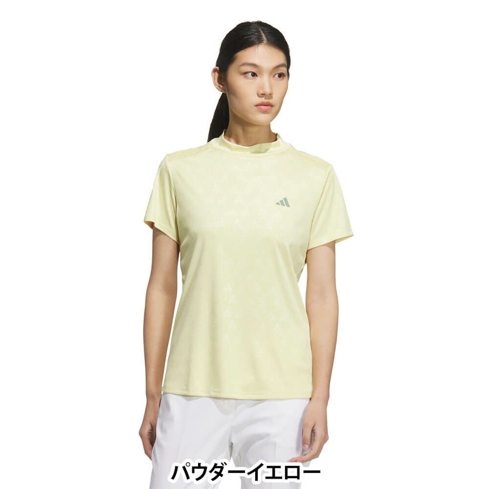 アディダス adidas　レディース BOSロゴ柄 デボス 半袖 モックネックシャツ KTI74　2025年モデル 詳細6