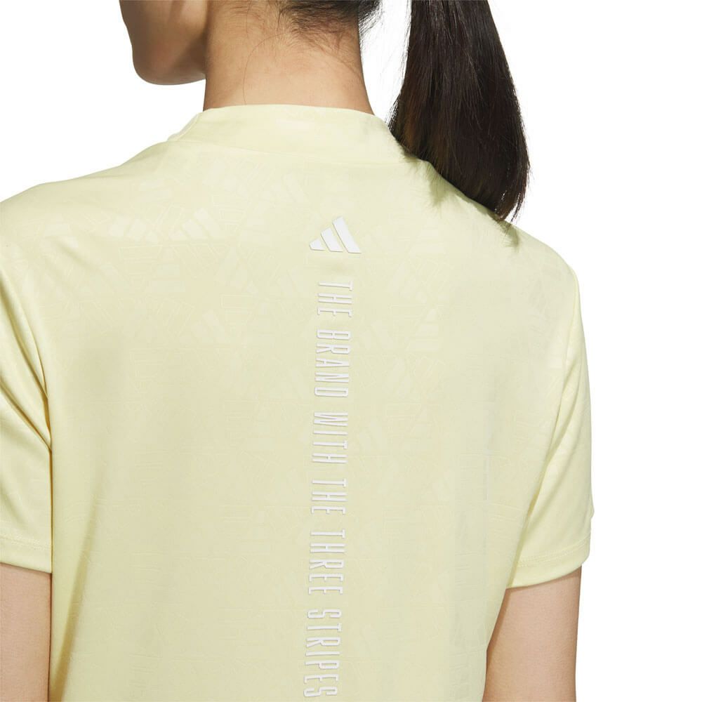 アディダス adidas　レディース BOSロゴ柄 デボス 半袖 モックネックシャツ KTI74　2025年モデル 詳細9