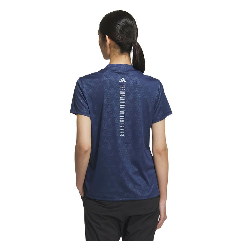 アディダス adidas　レディース BOSロゴ柄 デボス 半袖 モックネックシャツ KTI74　2025年モデル 詳細11